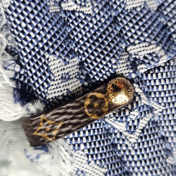 Louis Vuitton Monogram Denim Fringe Bucket Hat - Picture 9 of 11